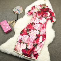 Silk cheongsam 2021 spring and summer new female young girl improved version Mulberry silk cheongsam dress summer