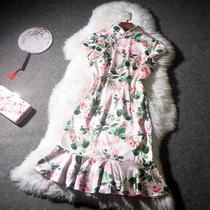 Silk cheongsam 2021 new summer young girl improved version of the dress temperament high-end Chinese style summer