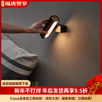 Nordic bedroom long bed led cross lamp wall lamp creative simple background wall lamp aisle staircase corridor