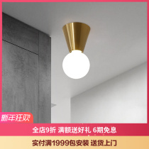 Modern minimalist corridor aisle lights Net red explosion stairwell bay window porch ceiling lights into the door light Door creative