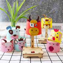 Science and technology handmade material package Children diy homemade LED small table lamp Primary school students scientific experiment invention and creation