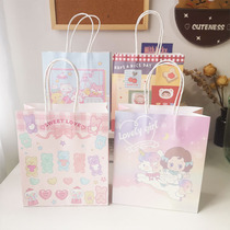 Korean ins cute gift bag girl heart unicorn bear gift bag original homemade hand bag gift