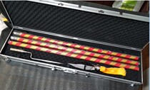 Gas China 3 meters 2 3 with spearhead red and yellow stripes flagpole inserted suitcase suitable for national flag party flag military flag