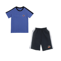 Huizhou Dongguan Jieyang Guangzheng Primary School Summer Sports School Uniform Short Sleeve Shirt Navy Blue Short Pants