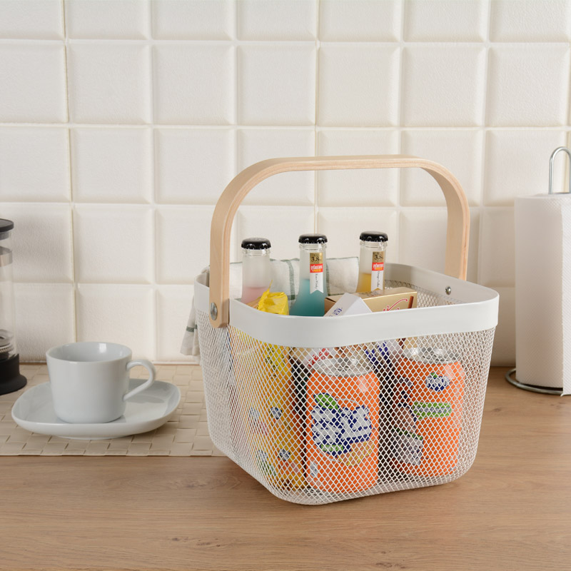 Kitchen finishing storage basket Xinlan IKEA rishato basket portable storage basket shopping box bathroom wash basket