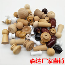 Factory direct mushroom-shaped fine grinding processing lotus flower-shaped handle wooden handle