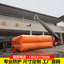 Safe high-altitude fall site anti-fall inflatable fire life-saving air cushion protective escape drill air cushion customized large-scale