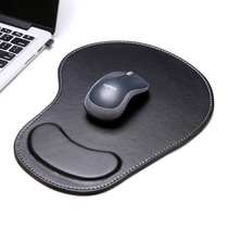Huihang black cowhide pattern wrist support mouse pad custom wrist support large creative cute thickened full leather