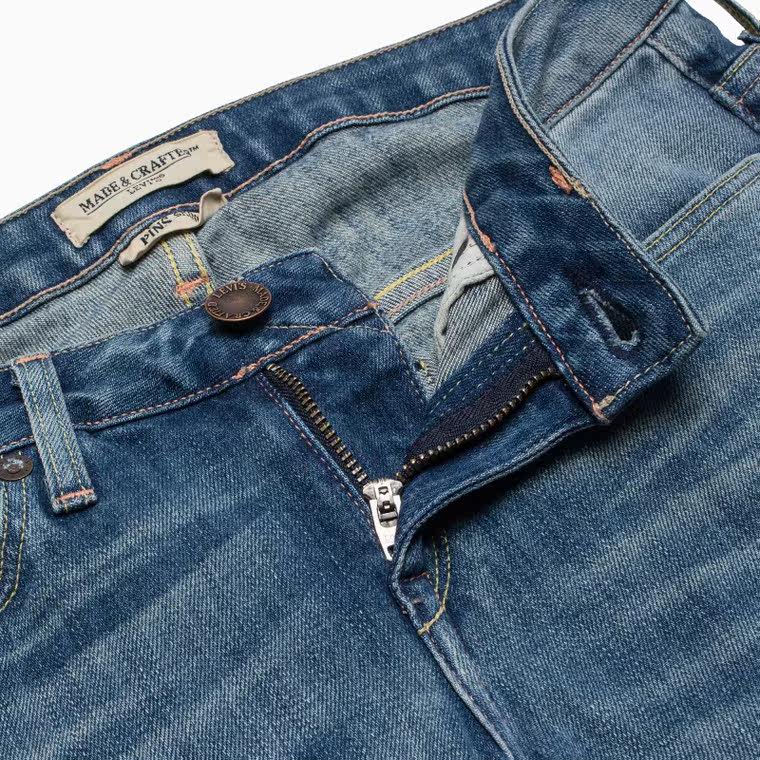 Levi's李维斯高端精工系列女士紧身窄脚修身水洗牛仔裤01090-0097