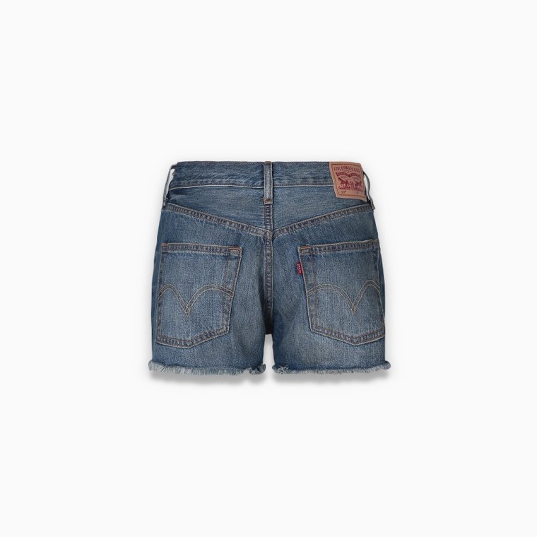 Levi's李维斯501系列女士蓝色做旧水洗牛仔短裤32317-0001