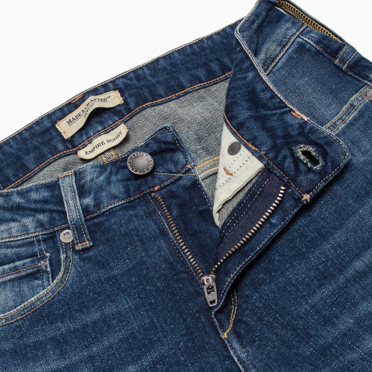 Levi's李维斯春季高端精工系列女士蓝色水洗牛仔裤01140-0083