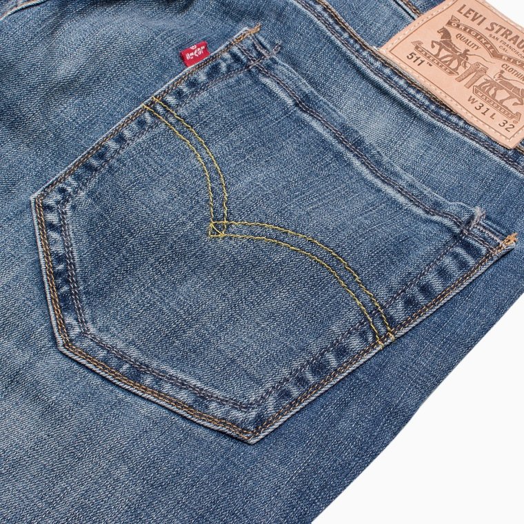 Levi's李维斯秋冬季双线系列511男士修身窄脚牛仔裤21517-0003