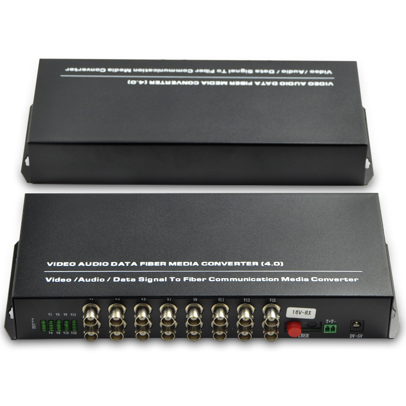 haohanxin desktop 16 channel pure video optical transceiver single mode single fiber 16 channel optical transceiver fc port 1 pair
