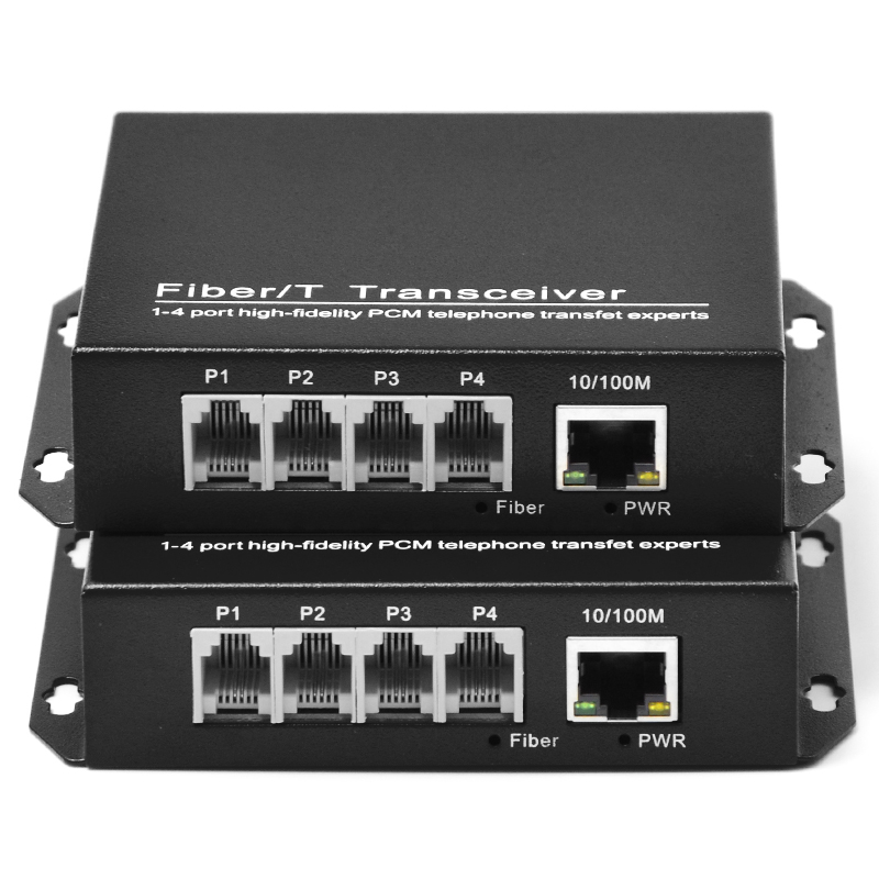 haohanxin telephone optical transceiver 4-way telephone optical transceiver plus 1-way network pcm voice optical transceiver fc