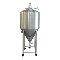 Water-cooled jacket brewing equipment stainless steel fruit wine fresh beer machine pressure-preservation insulation home-brewed beer ice water fermentation tank