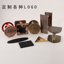 Metal engraved LOGO glass door handle modern door handle sliding door handle modern bronze door handle