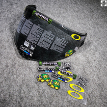 TUTU TUTU car sticker AGV PISTA lens combination sticker Rossi 46 Little Turtle driver helmet lens sticker