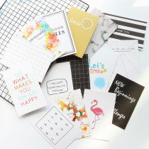 Korean chic wind flamingo photo background paper card ins Plaid English marble shooting photography props