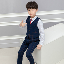 Boy gown suit children suits Inn Wind children Western-style fashion handsome baby piano playing performance spring