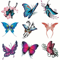 (10 sets) tattoo patch waterproof butterfly color patch chest arm scar small size body painting