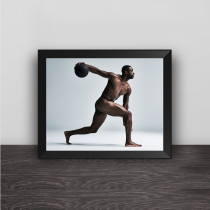 Dwayne Wade classic photo model Solid wood decorative photo frame Photo wall table pendulum hanging frame ornaments Home murals