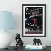 Michael Jordan dunk contest classic solid wood decoration photo frame photo wall table hanging frame ornaments home mural