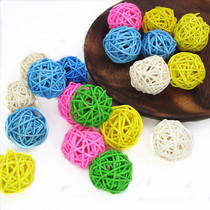 Natural color barnacle parrot gnawing toy ball Pet bird feet grab the feet Toy bird supplies and utensils