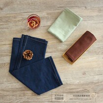 Cotton washed cotton linen texture tea towel Gourmet napkin food photography props background cloth Photo posing props cloth