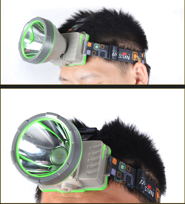 warsun沃尔森 led头灯强光远射狩猎矿灯 充电夜钓鱼灯探照灯头戴手