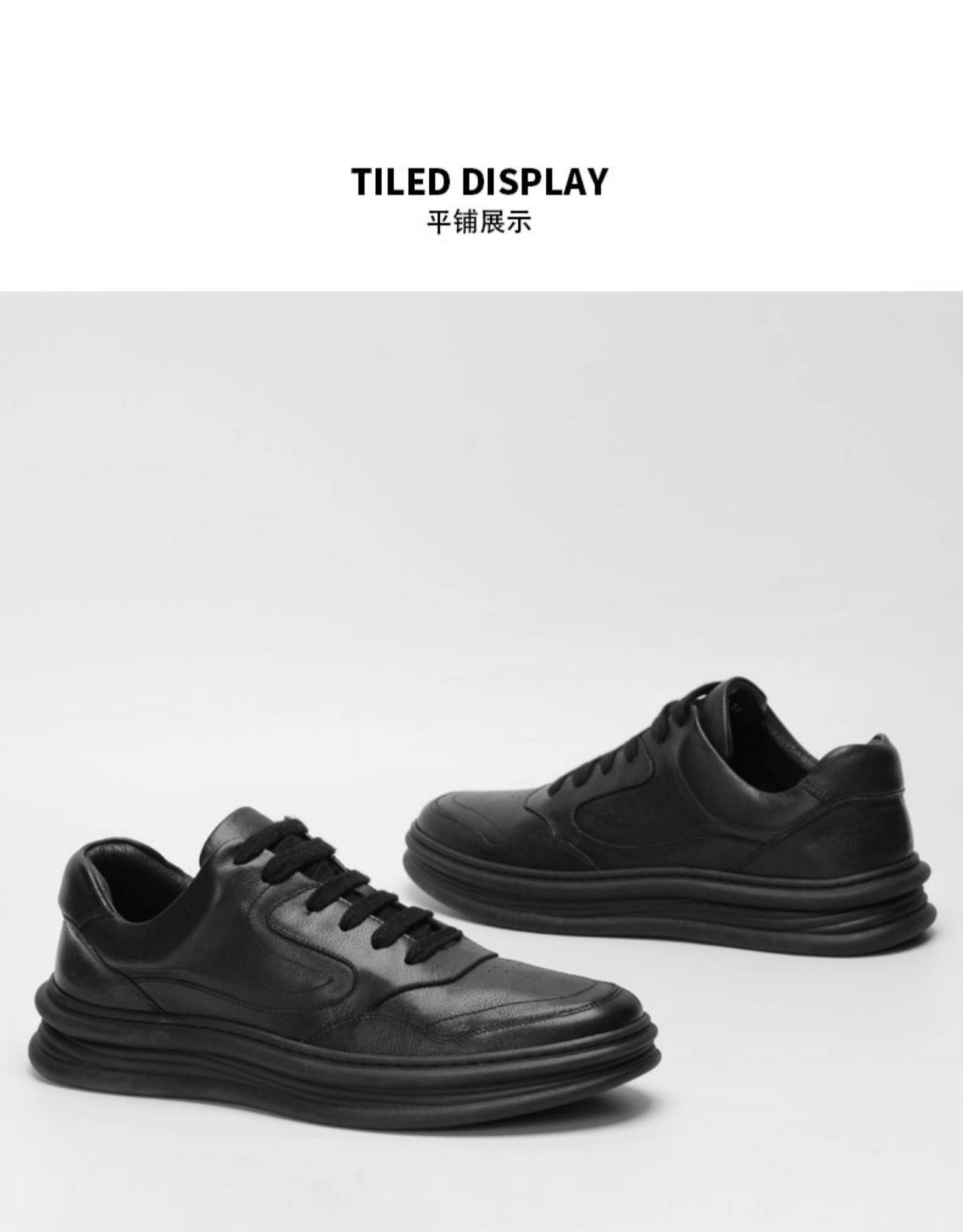 dk小白鞋男春季新款真皮韩版百搭基础潮流男士休闲白色高帮板鞋男