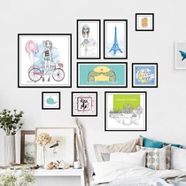 Hipster bedroom bedside wall stickers living room background wall wallpaper self-adhesive art dormitory decoration photo frame sticker