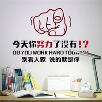 Inspirational stickers wall stickers classroom layout calligraphy and painting stickers company corporate culture wall dormitory class slogan stickers