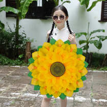 Opening ceremony of the games Admission props flower sunflower umbrella Large stage party performance props sun flower umbrella