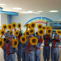 Dance props Sunflower Sun flower Childrens Games opening ceremony admission Hand sunflower performance props flower