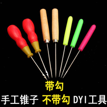 Cone Sub Tool Handcrafted Perforation DIY leather handstitchers Shoe Repair Shoes Punching with hook needle one thousand Tomwood cones