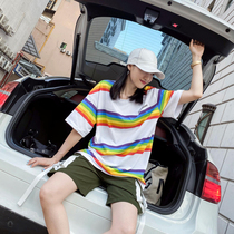 Tooling Suit Female Tide Shorts Broadlegged Pants 50% Pants Lovers of summer Leisure sport suit Two sets of foreign air