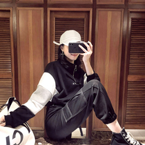 Tooling suit womens wave hip hop two sets 2020 autumn winter new guard clothes loose mesh red sports casual suit pants