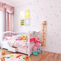 3D three-dimensional dandelion wallpaper Childrens room boy girl bedroom pastoral small fresh living room Korean wallpaper
