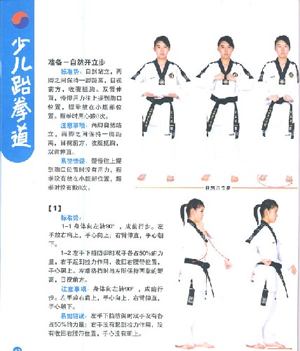 少儿跆拳道:基础入门(书 dvd光盘)专业教学 初学教材视频