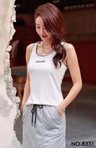 Black and white Modale Nets hitchhiking back to bottom small hanging band Shoulder Strap Vest Woman Summer Net Red Explosive Extras to Wear Tide