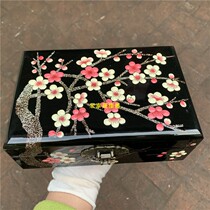 Pingyao lacquerware jewelry box wooden hand-painted box ornaments Chinese classical festive wedding gift