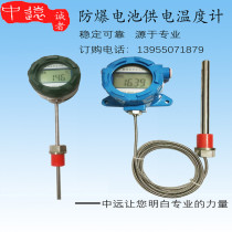 Explosion-proof in-place display Wall-mounted PT100 thermal resistance lithium battery Liquid crystal digital display instrument Industrial thermometer