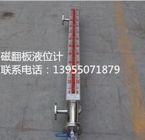 Stainless steel magnetic flap liquid level meter with 4-20ma remote side-mounted top-mounted in-place display liquid level meter