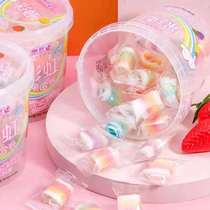 Siyida Rainbow Fruit Roll Childrens Gummy Candy with Juice Roll Sugar Canned Gift Gift High Value Gift