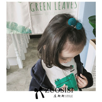 Korean girl headdress Baby candy ball ball hair ring Children tie hair rubber band hair rope Little girl hair ornament