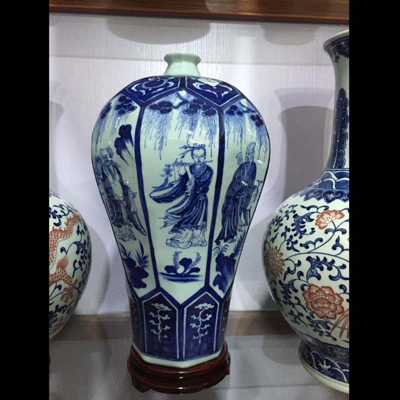 Celebrates the life of the eight immortals jingdezhen porcelain its porcelain vase display appreciate porcelain bottle archaize porcelain vase