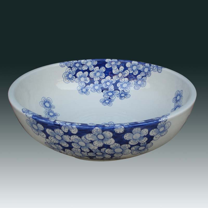 Water shallow blue and white porcelain of jingdezhen blue and white porcelain bowl fish furnishing articles the tortoise bowl of blue and white porcelain bowl