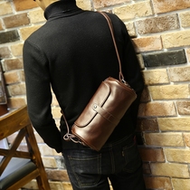 Fashion trendy small bag men's shoulder crossbody bag street fashion cylindrical casual summer backpack 2022 new