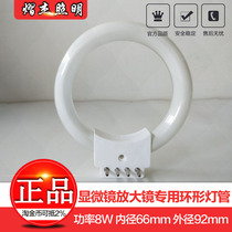 Microscope ring tube inner diameter 66MM 8W magnifying glass tube special ring fluorescent tube