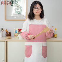 Modern minimalist waterproof fabric apron home kitchen baking men and women couples sleeveless apron waist chef gown
